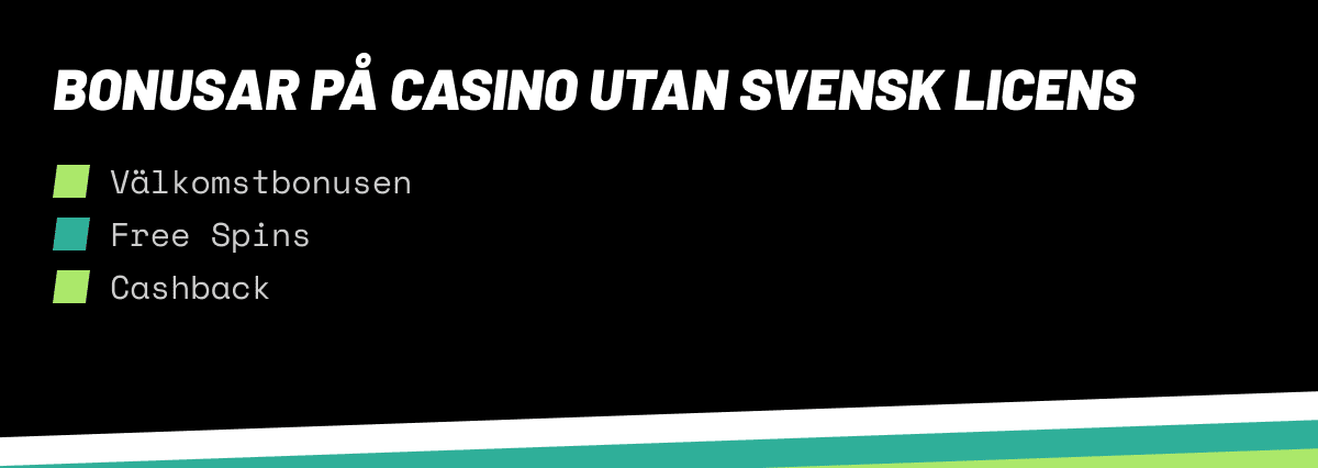bonusar på casino utan svensk licens